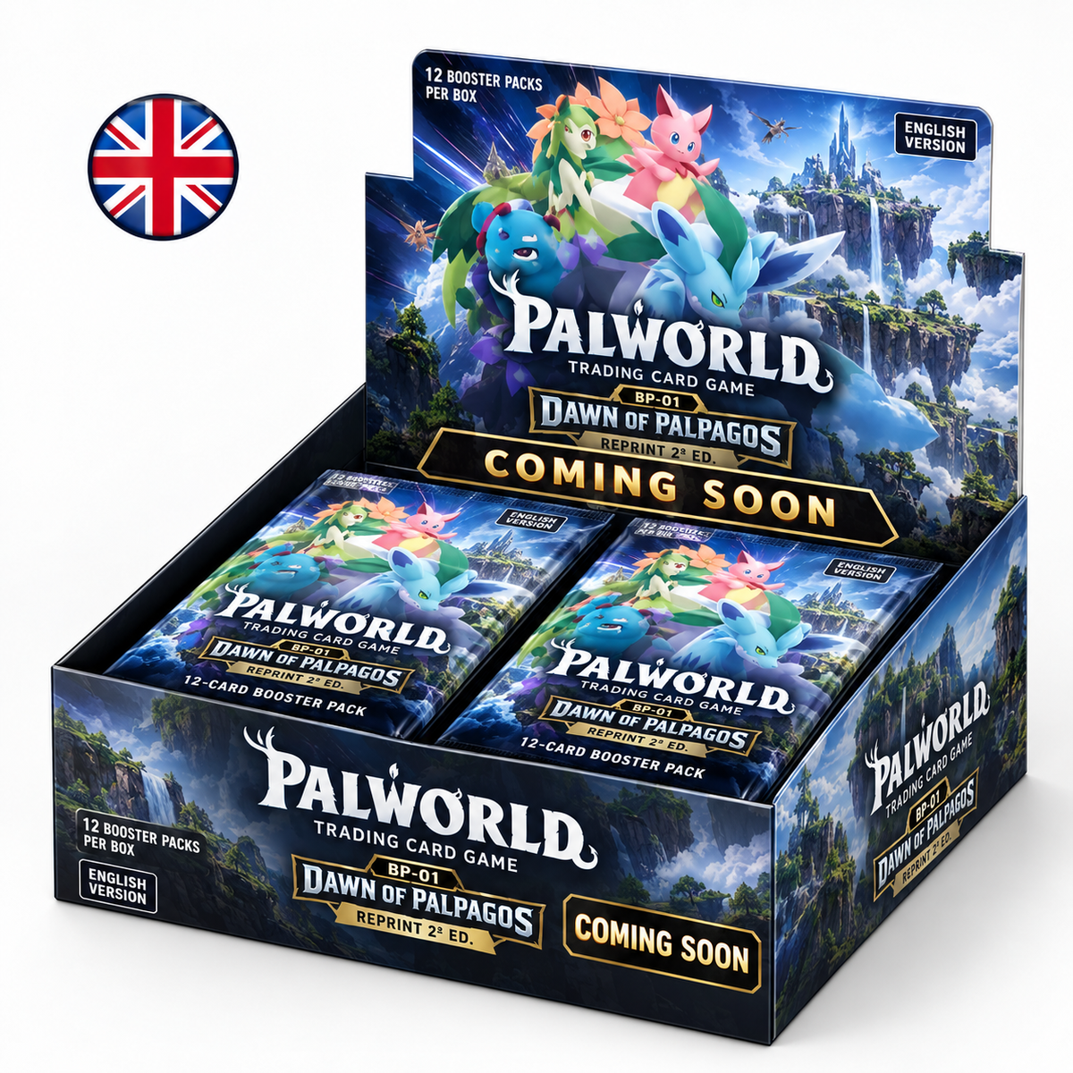 Palworld BP-01 Dawn of Palpagos Reprint Booster Box English Coming Soon